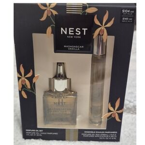 Nest New York Madagascar Vanilla Perfume Oil Set 1oz Bottle and Rollerball New